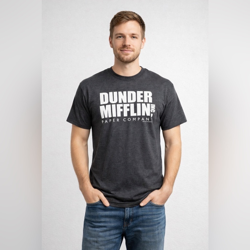 The Office Dunder Mifflin Graphic Tee Large Unisex Sitcom Core